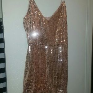 Forever 21+ Rose gold Romper